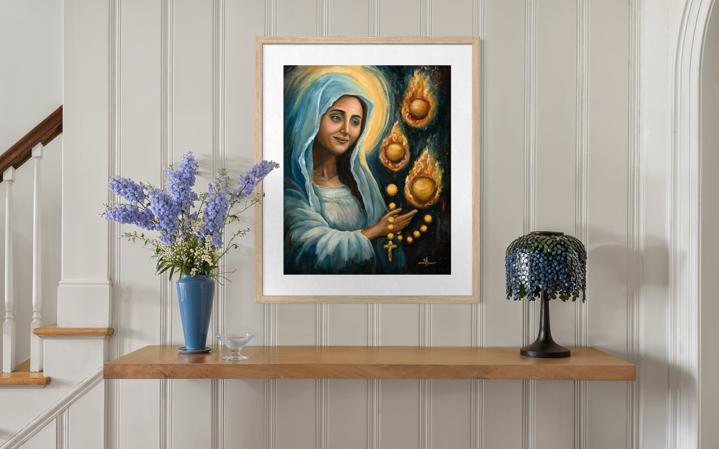 LADY OF THE ROSARY - FINE ART PRINT