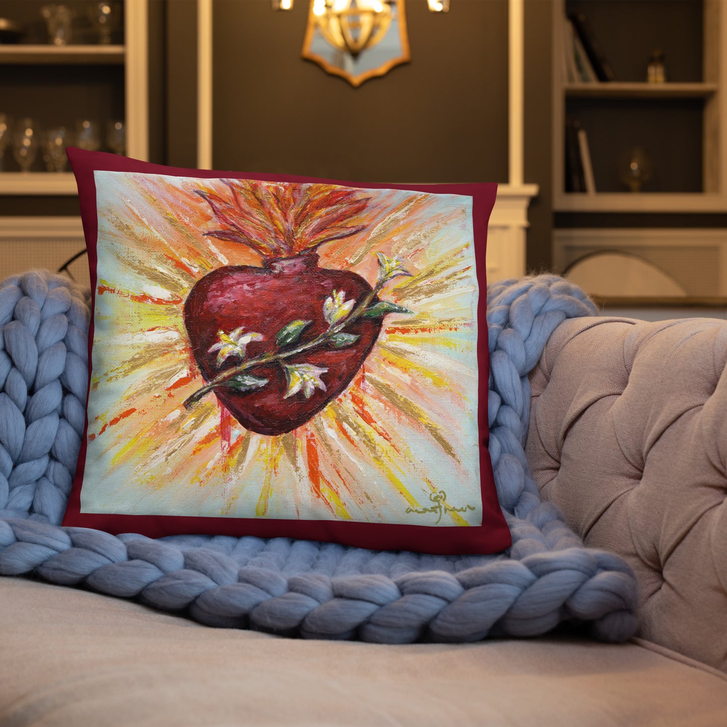 MOST CHASTE HEART OF JOSEPH - PRAYER PILLOW