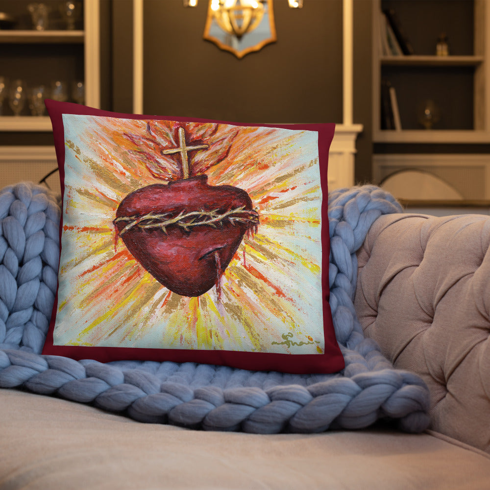 SACRED HEART OF JESUS - PRAYER PILLOW