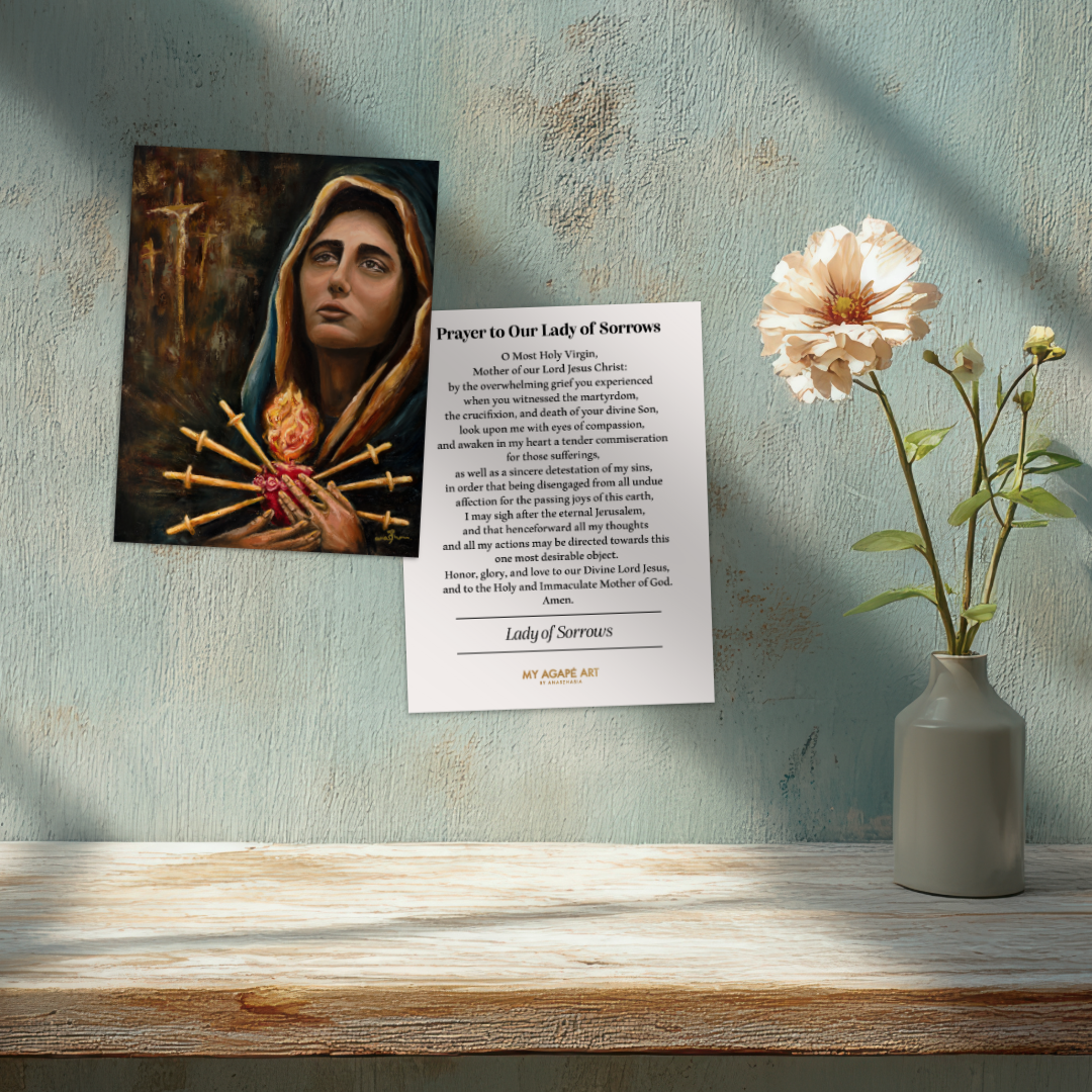 LADY OF SORROWS - PRAYER CARD