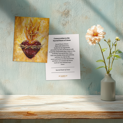 SACRED HEART OF JESUS - PRAYER CARD