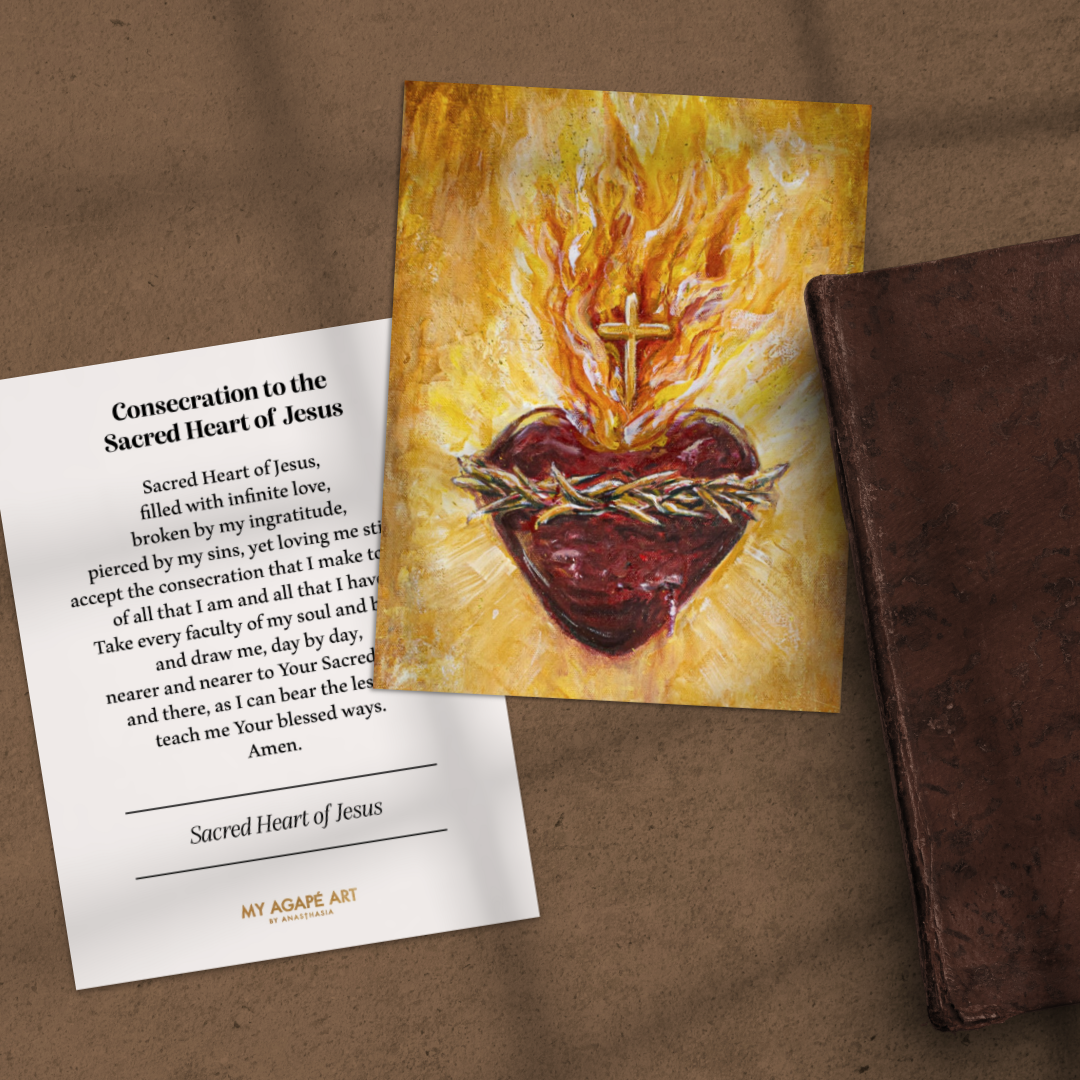 SACRED HEART OF JESUS - PRAYER CARD