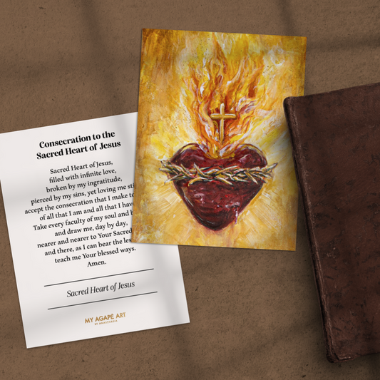 SACRED HEART OF JESUS - PRAYER CARD