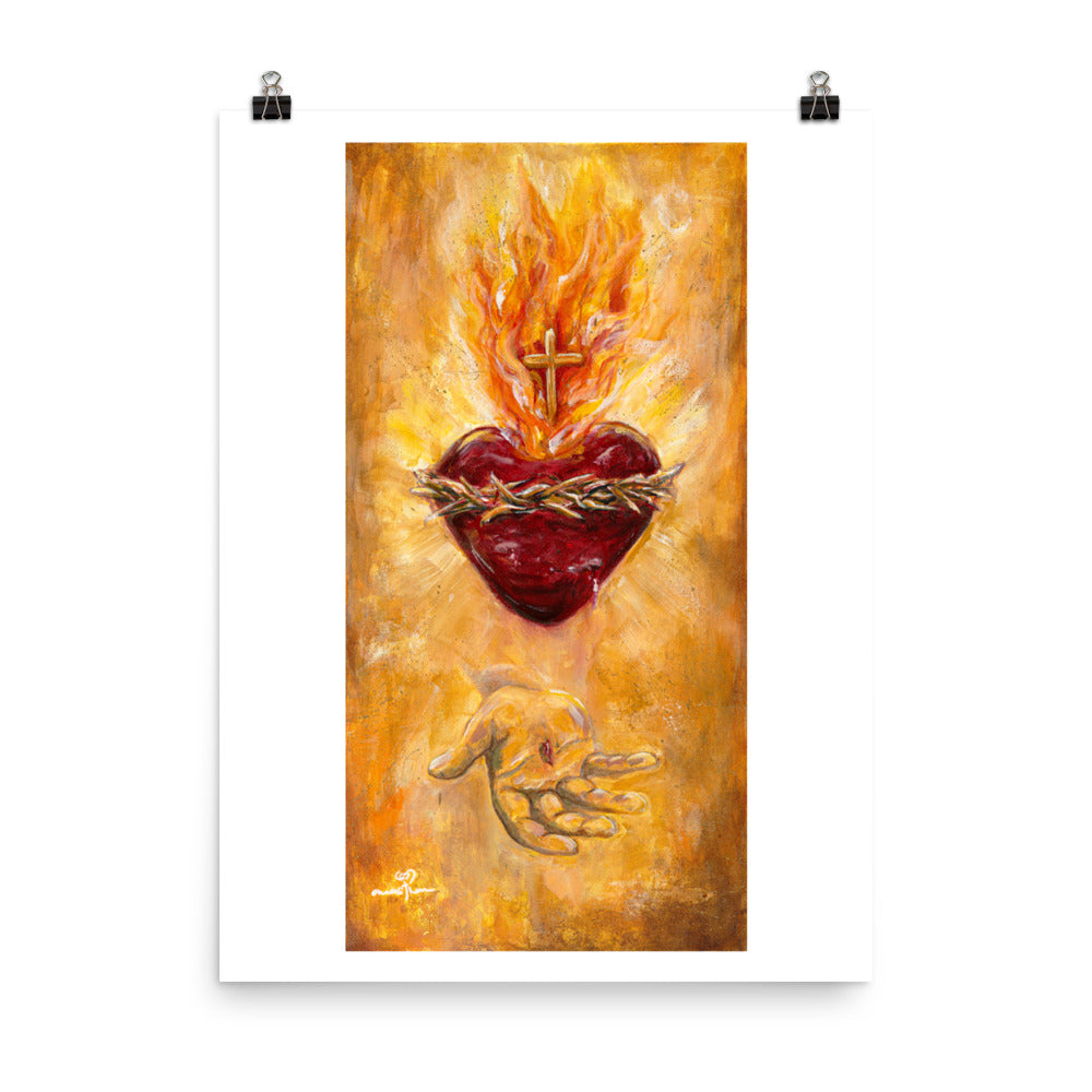 HEART OF JESUS - FINE ART PRINT