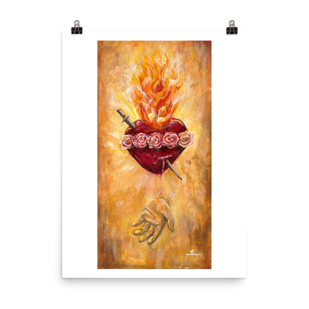 HEART OF MARY - FINE ART PRINT