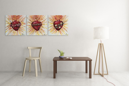 SACRED HEARTS SET - ART PRINT